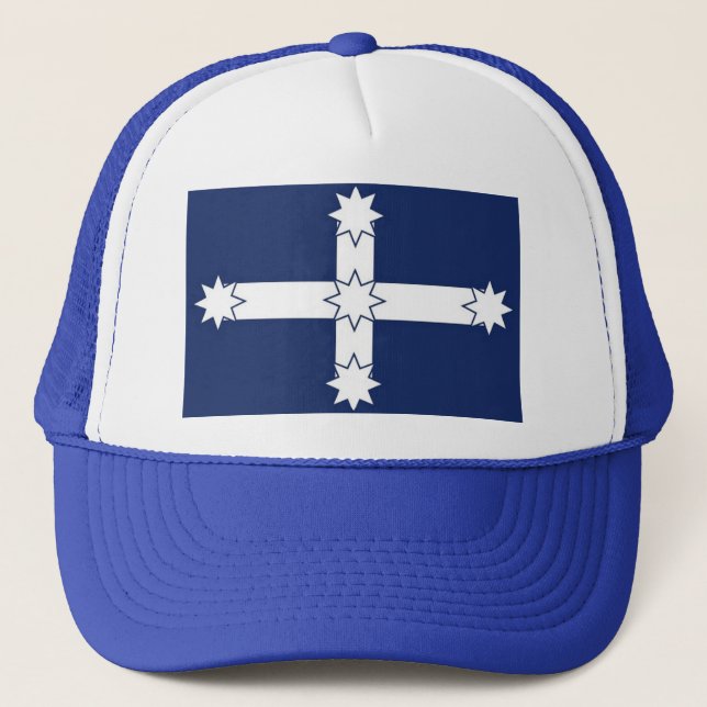 gorra de camioneros azul/blanco de la bandera de E (Anverso)