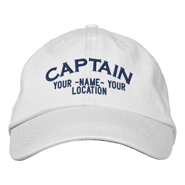 Gorra de Capitán del Mar Personalizado (Anverso)