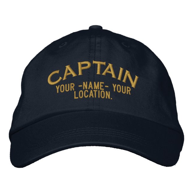 Gorra de Capitán del Mar Personalizado (Anverso)