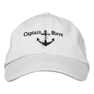 Gorra de capitán Nautical Name Anchor Sailing