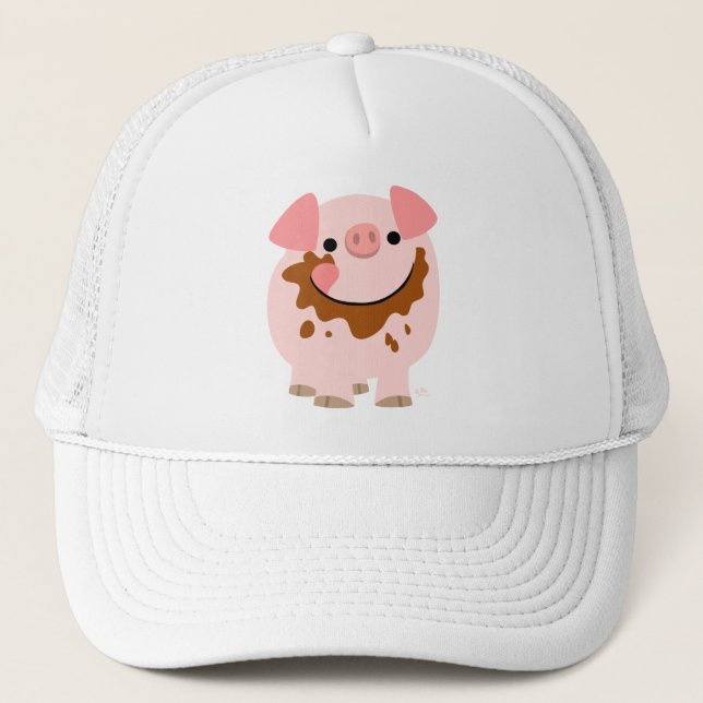 Gorra de cerdo Personalizado de chocolate (Anverso)