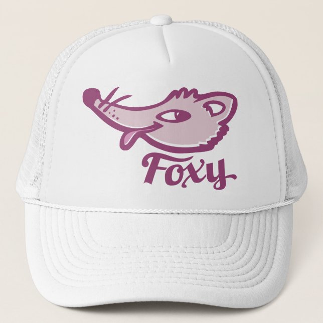 Gorra de chicas gráficos rosados de Foxy fox (Anverso)