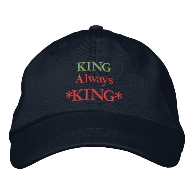 GORRA de citas motivacionales de KING Always KING (Anverso)