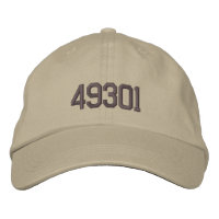 Gorra de código postal bordado de personalizado