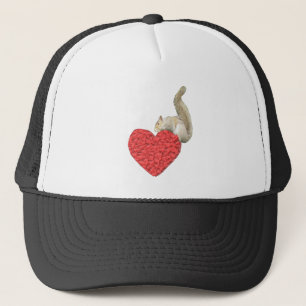 Gorra de corazón de ardilla