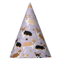 Gorra de Corgi Dog Paws and Bones Fiesta