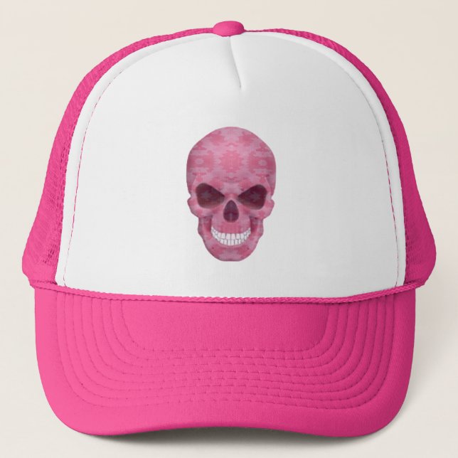 Gorra de cráneo de camuflaje rosa (Anverso)