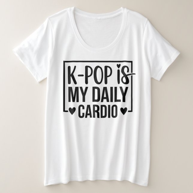 Gorra de cubo 'K-POP es mi cardio diario' (Anverso del diseño)