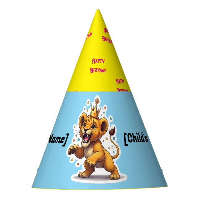 Gorra de cumpleaños de amigos de animales de perso (Anverso)