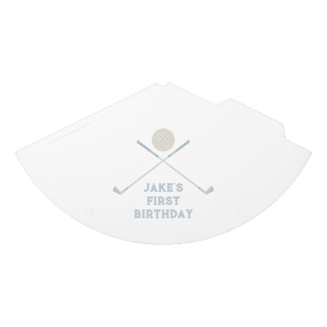 Gorra de cumpleaños de golf azul (Anverso)