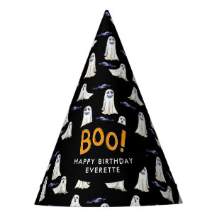 Gorra de cumpleaños de Halloween con patrón de mur