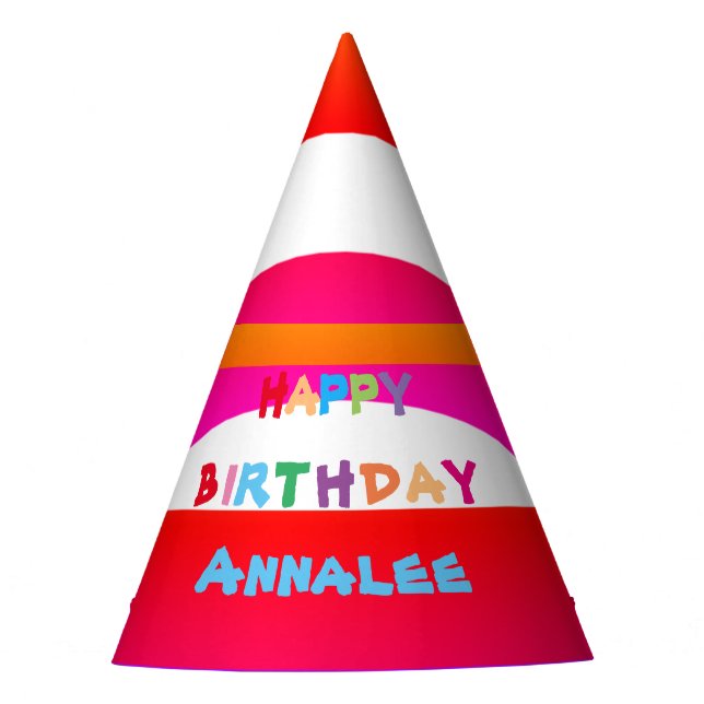 Gorra de cumpleaños Diversión moderna y burda con  (Anverso)