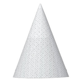 Gorra de cumpleaños geométrica blanca elegante