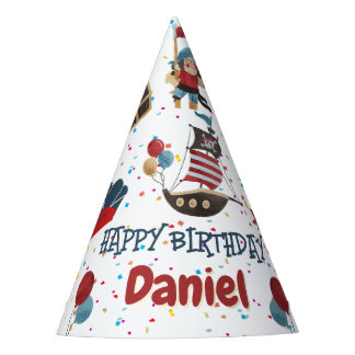 Gorra de cumpleaños temática pirata