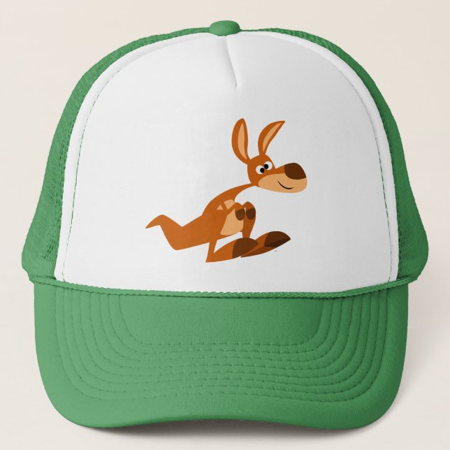 Gorra de Cute Personalizado Silly Kangaroo (Anverso)