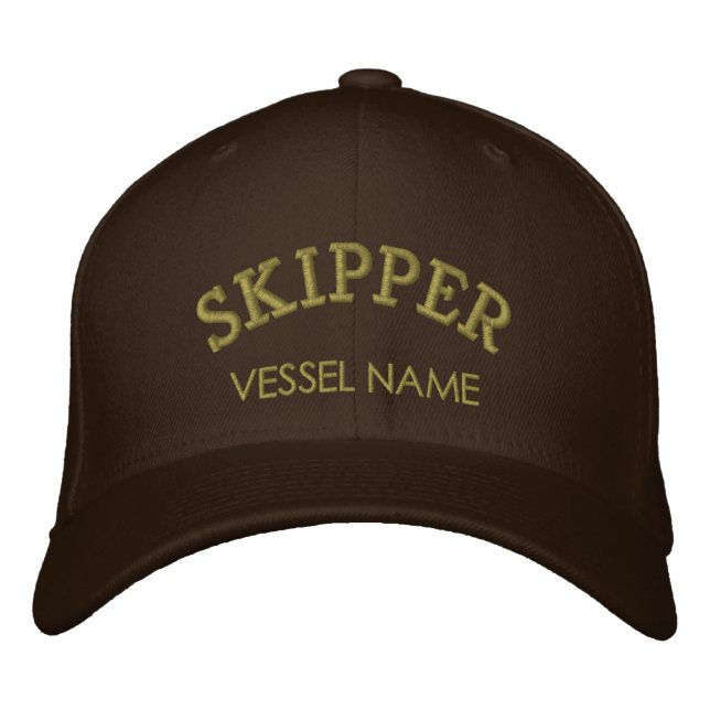 Gorra de  de omisario de nombre de barco personali (Anverso)