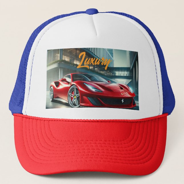 Gorra de diseño de automóviles de lujo Ferrari (Anverso)