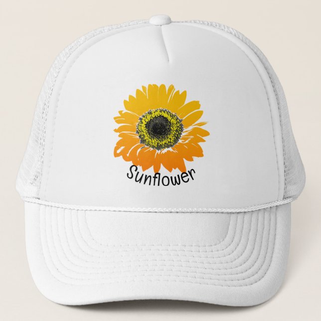 Gorra de diseño de girasol (Anverso)
