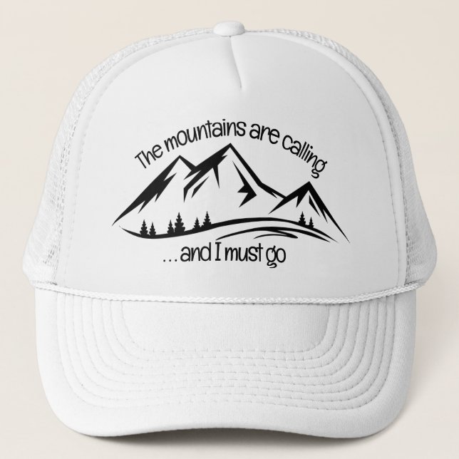 Gorra de diseño de montañas (Anverso)