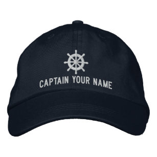 Gorra de encargo del capitán del barco con la