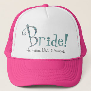 Gorra de encargo lindo del camionero de la novia