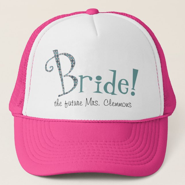 Gorra de encargo lindo del camionero de la novia (Anverso)