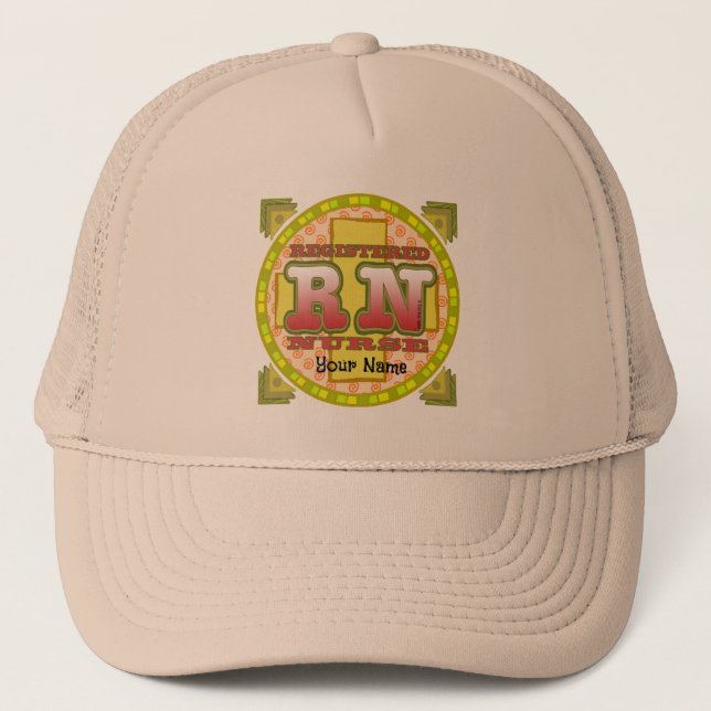 Gorra de enfermería de RN cruzada (Anverso)