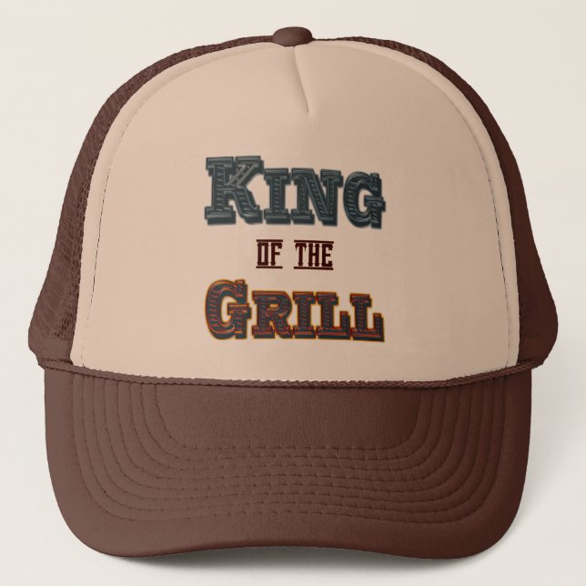 Gorra de eslóganes de cocina del rey del asador (Anverso)