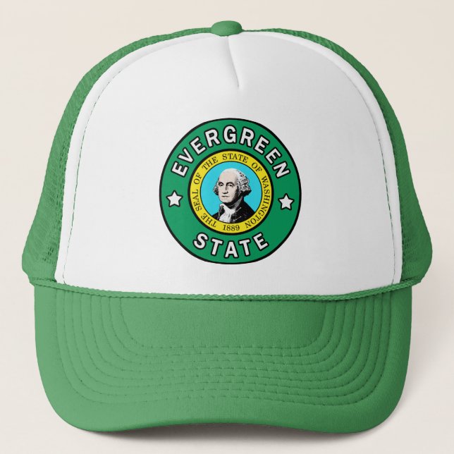 Gorra de estado de Washington Evergreen (Anverso)