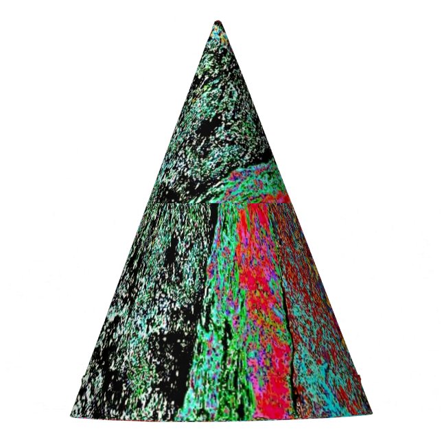 Gorra de fiesta abstracta y audaz, textura de coll (Anverso)