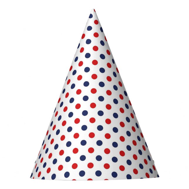Gorra de fiesta con lunares patrióticos (Anverso)