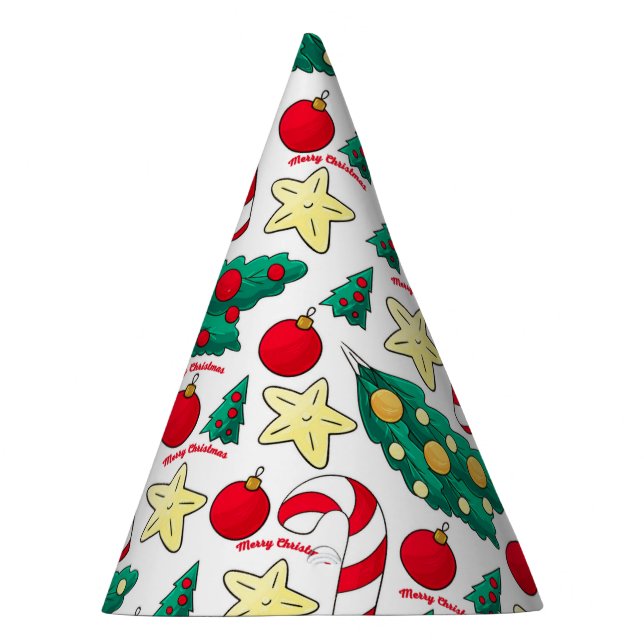 Gorra de fiesta con patrón navideño adorable (Derecha)