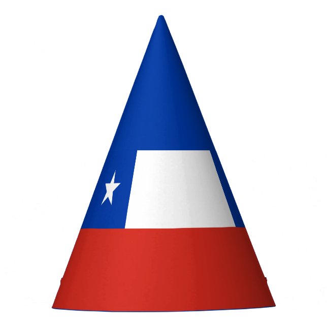 Gorra de Fiesta de bandera chilena (Anverso)