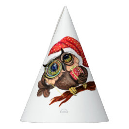 Gorra de Fiesta de búho de Navidades de cuentas