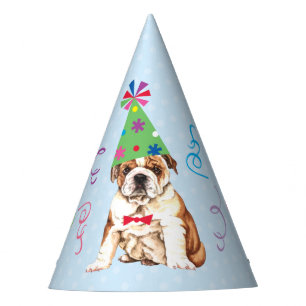 Gorra de Fiesta de Bulldog de fiesta de cumpleaños