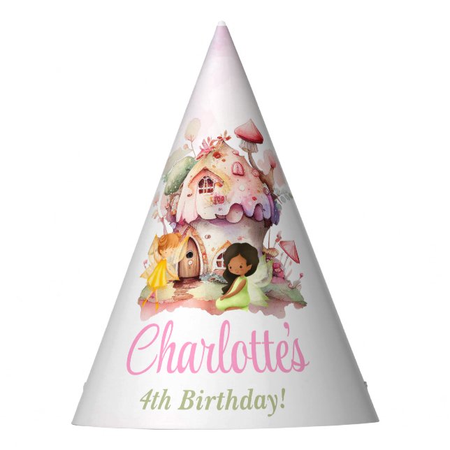 Gorra de fiesta de cumpleaños de Flautter y Twirl (Anverso)