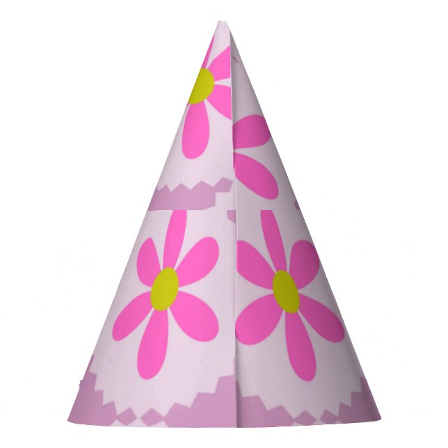 Gorra de fiesta de cumpleaños de flor de margarita (Reverso)