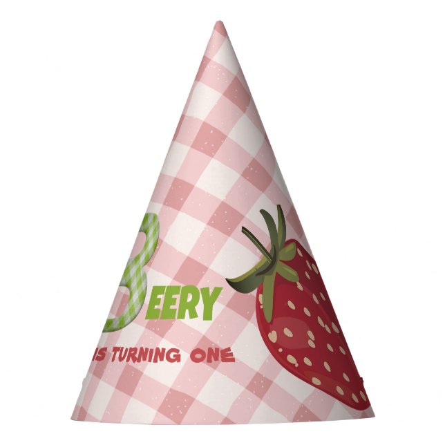 Gorra de Fiesta de Cumpleaños de Fresberry Berry S (Anverso)