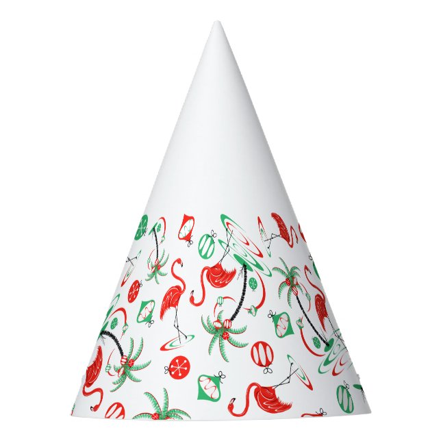 Gorra de fiesta de flamenco rojo de Navidad (Anverso)