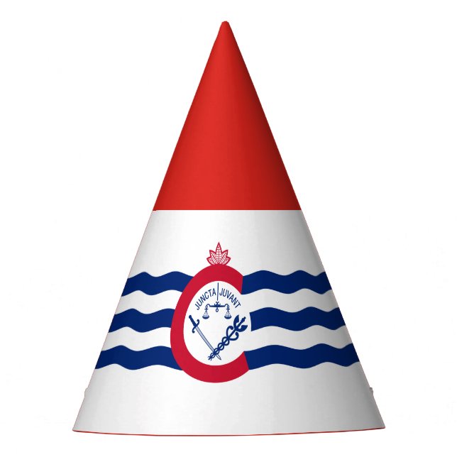 Gorra de fiesta de la bandera de Cincinnati, Ohio (Anverso)