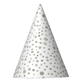 Gorra de Fiesta de Lunares de Acuarela Confeti Sal