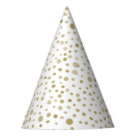 Gorra de fiesta de lunares de acuarela de confeti 