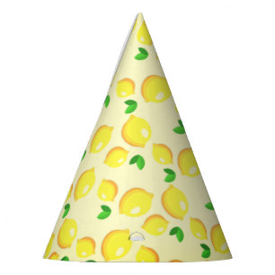 Gorra de Fiesta de papel amarillo Lemons