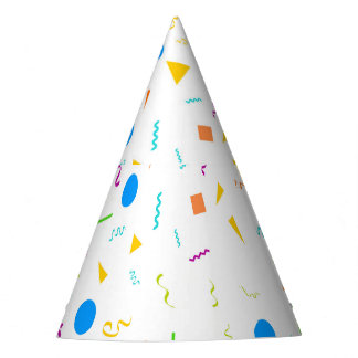 Gorra de Fiesta de papel con patrones de Confetti