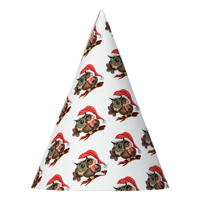 Gorra de Fiesta de papel de Navidades de cola (Izquierda)