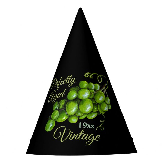 Gorra de Fiesta de papel de uvas (Anverso)