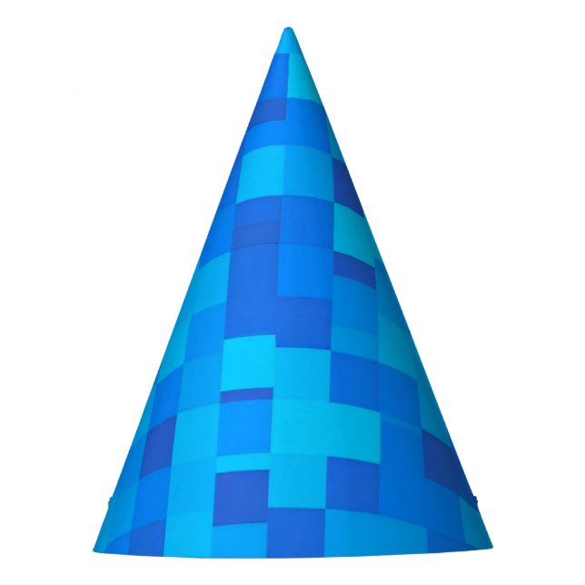 Gorra de Fiesta de píxeles azules (Anverso)