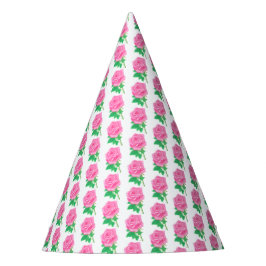 Gorra de fiesta de rosa rosa