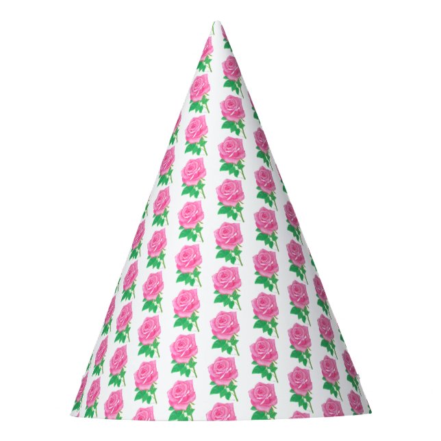 Gorra de fiesta de rosa rosa (Anverso)