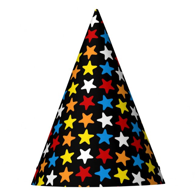 Gorra de Fiesta de superhéroes - Estrella multicol (Anverso)